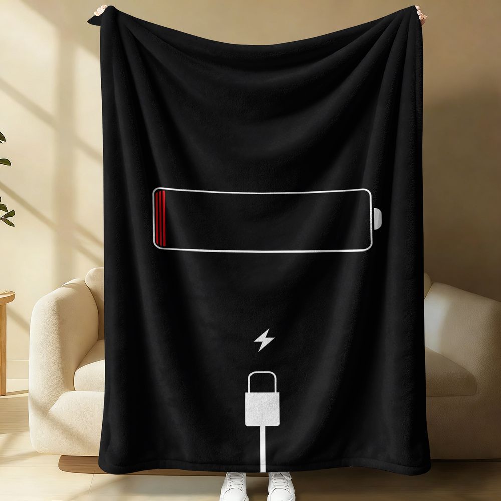 Office Tech For Home - Minimalist Low Battery Charging Icon Print