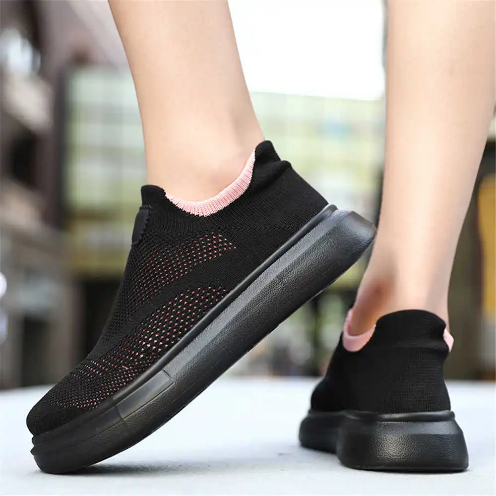 Office Pro Tech - Platform Stockings Brown Shoes For Woman