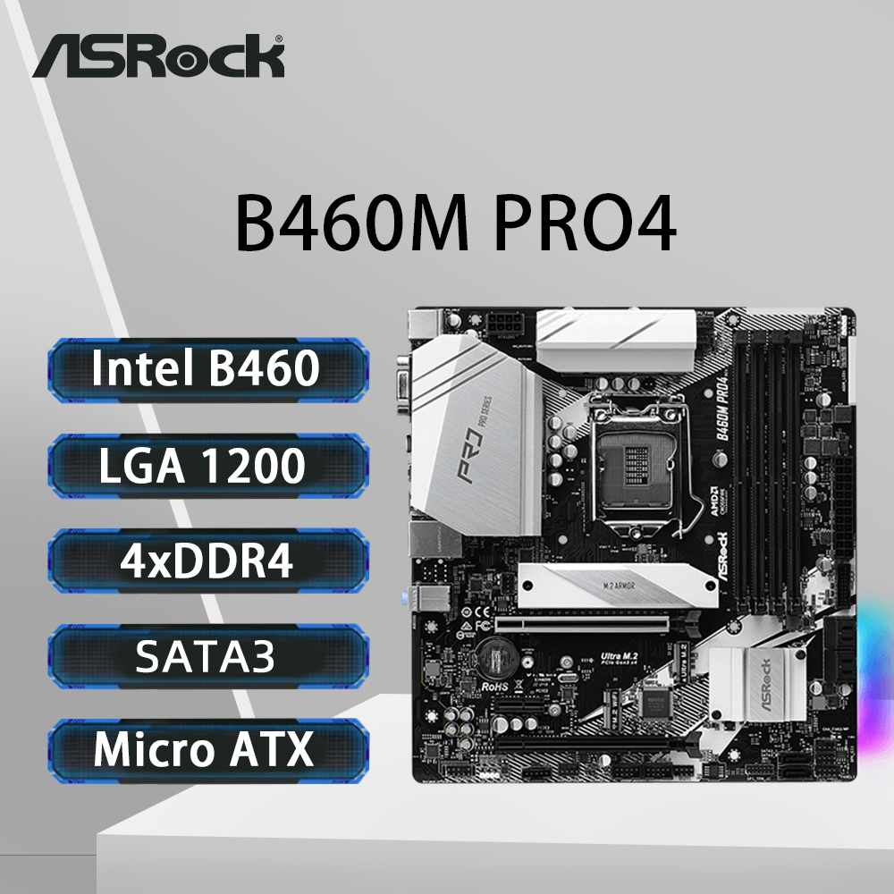 ASRock B460M PRO4 Motherboard  - Intel Cpu Core I5 评论和价格