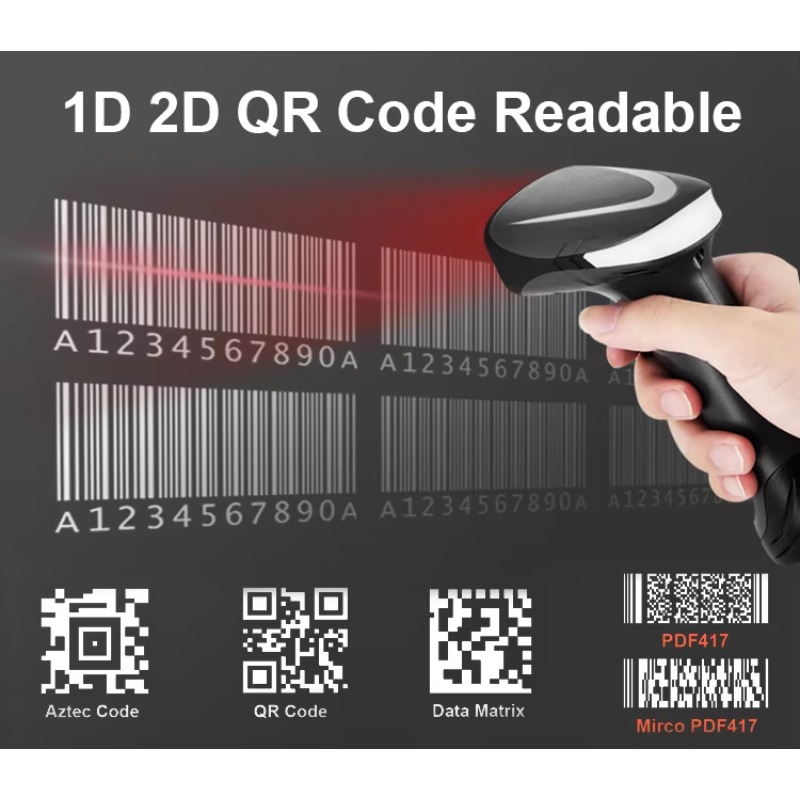 Handheld USB Wired 1D 2D Barco - Barcode Scanner 2D 评论和价格