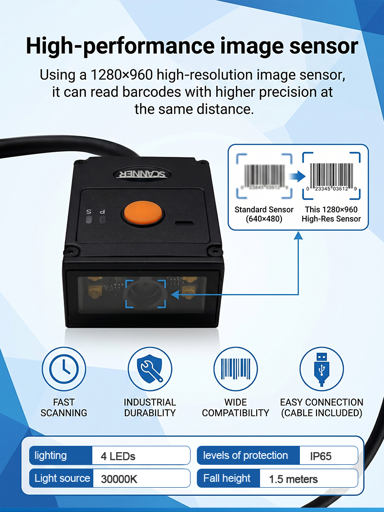 Rakinda RK50 High Sensitive ba - Barcode Scanner 2D 评论和价格
