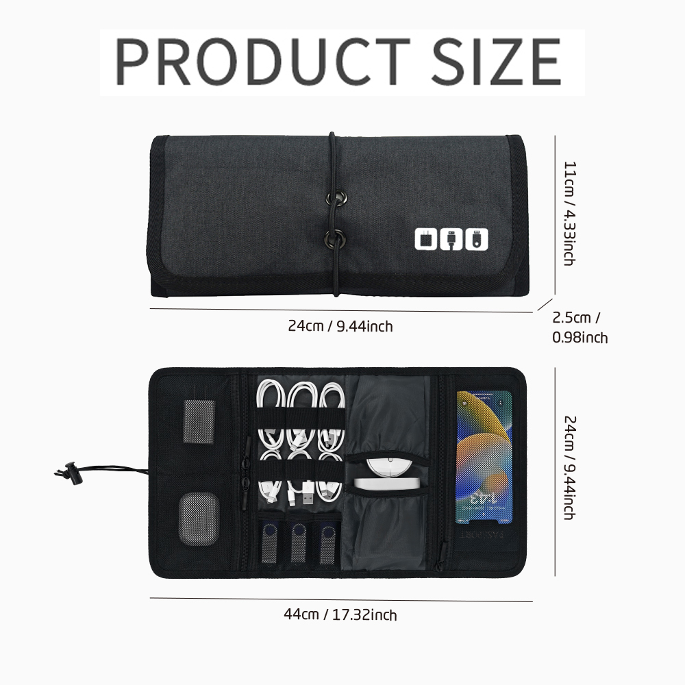 Tech Organizer Bag Cable Stora - Office Tech For Home 评论和价格