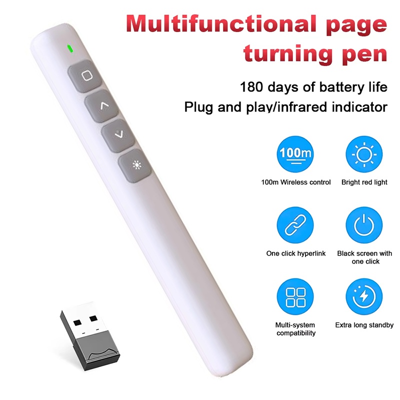 Powerpoint Laser Flip Pen Offi - Presentation Remote Laser 评论和价格