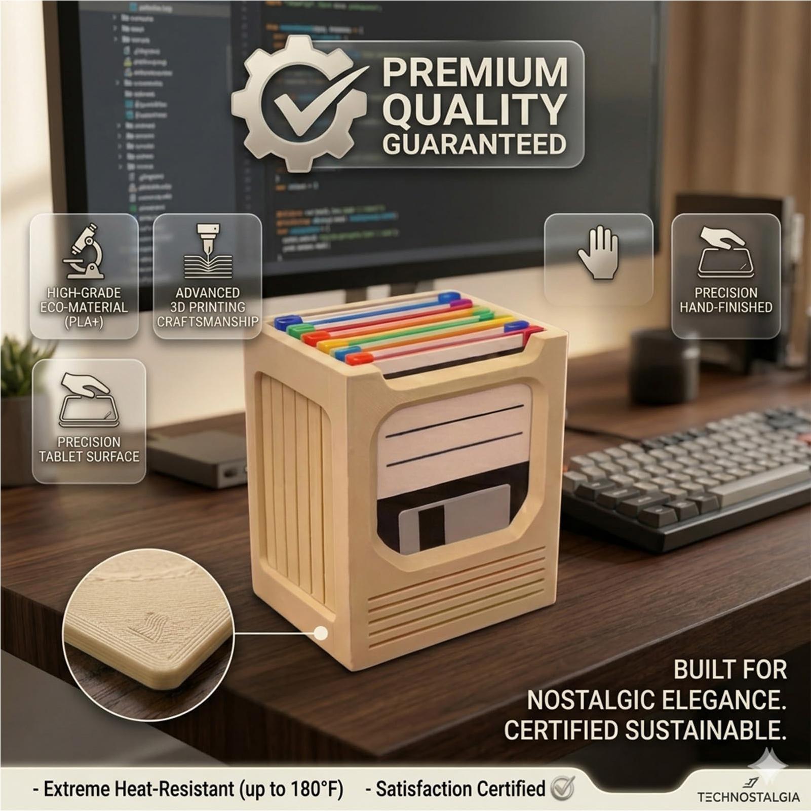 Retro Tech Coaster Holder Set  - Office Tech For Home 评论和价格